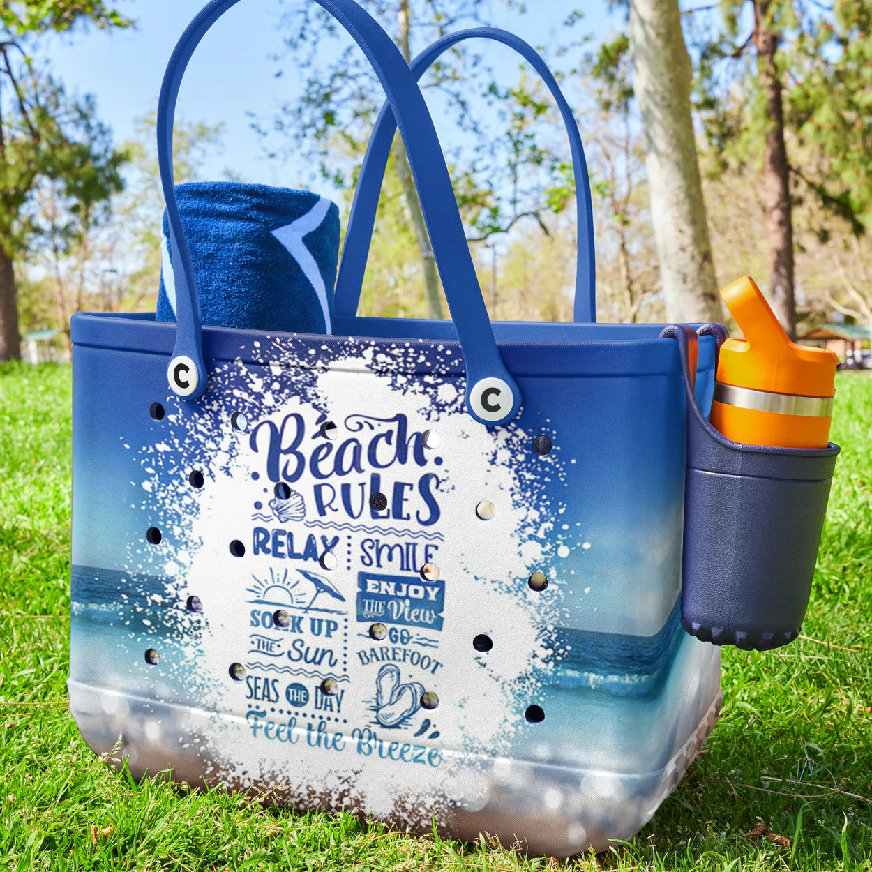 Ceeprints Cee™ Bag Beach Rules Bliss