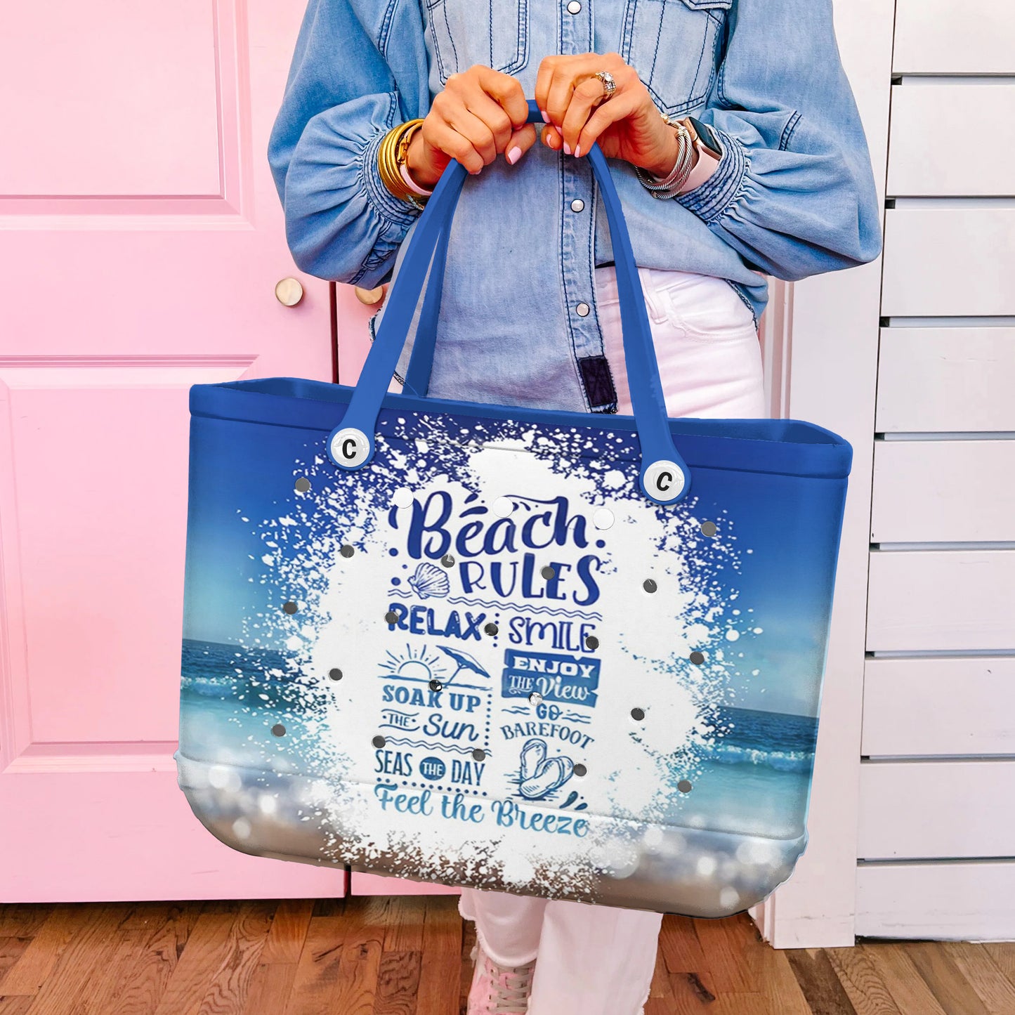 Ceeprints Cee™ Bag Beach Rules Bliss