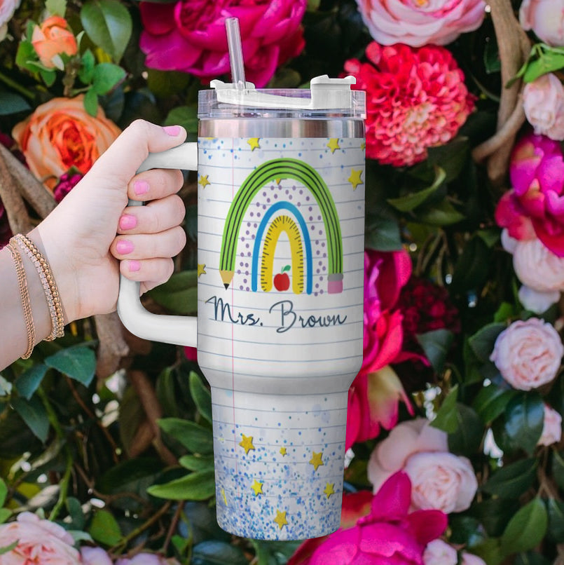 Ceeprints Personalized Tumbler Love & Teach