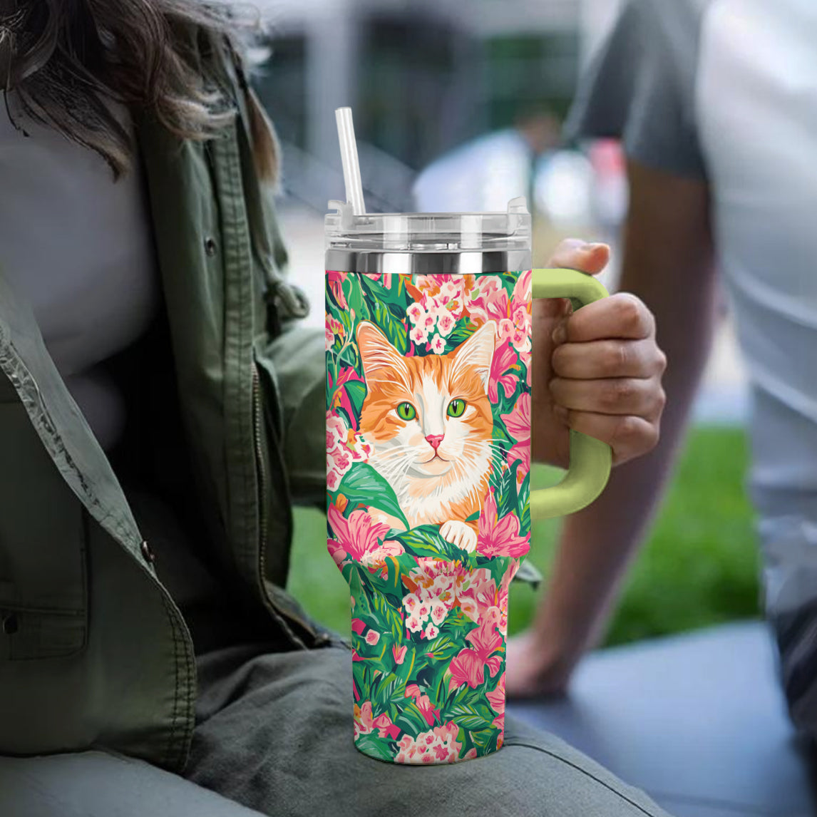 Ceeprints Tumbler Meowtropical