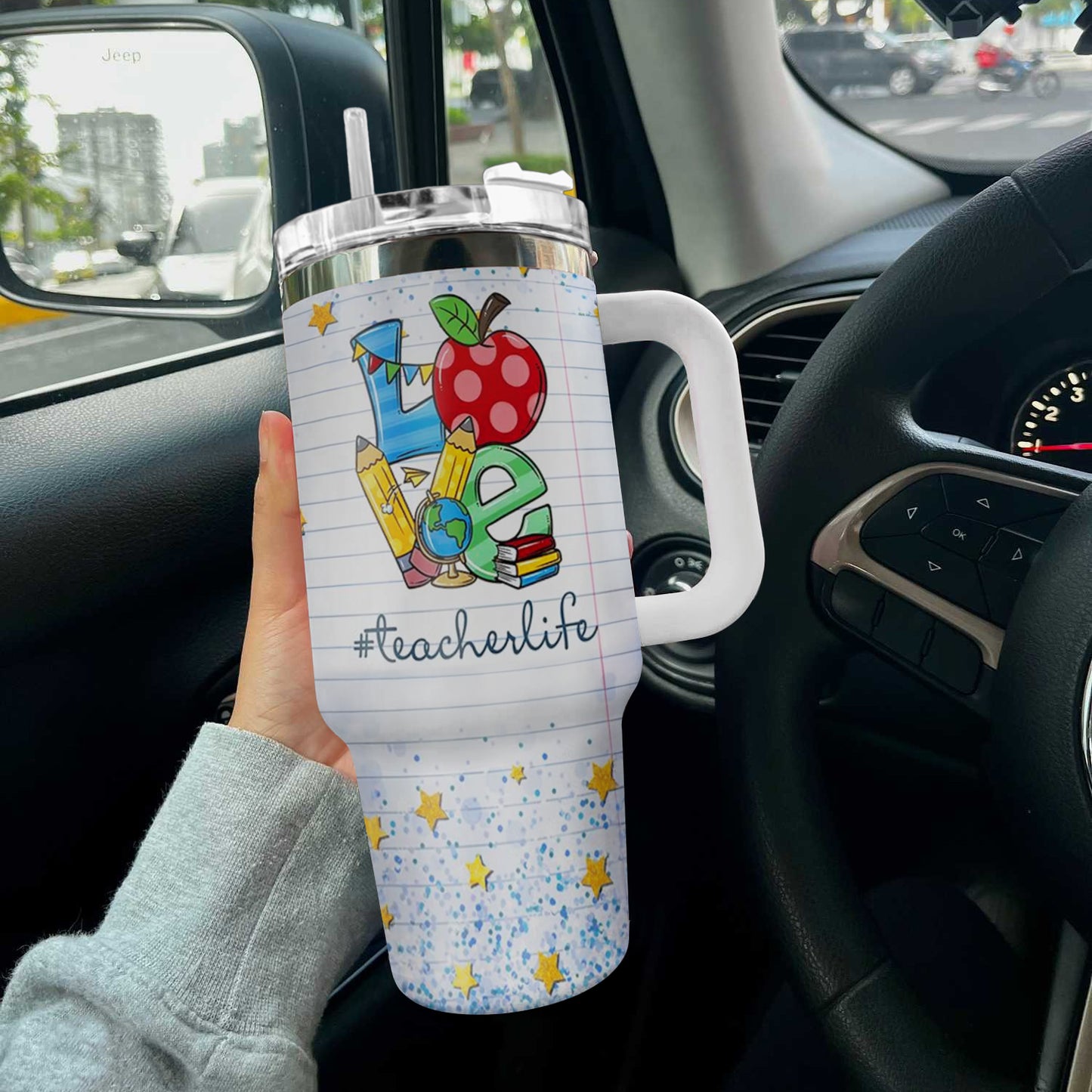 Ceeprints Personalized Tumbler Love & Teach