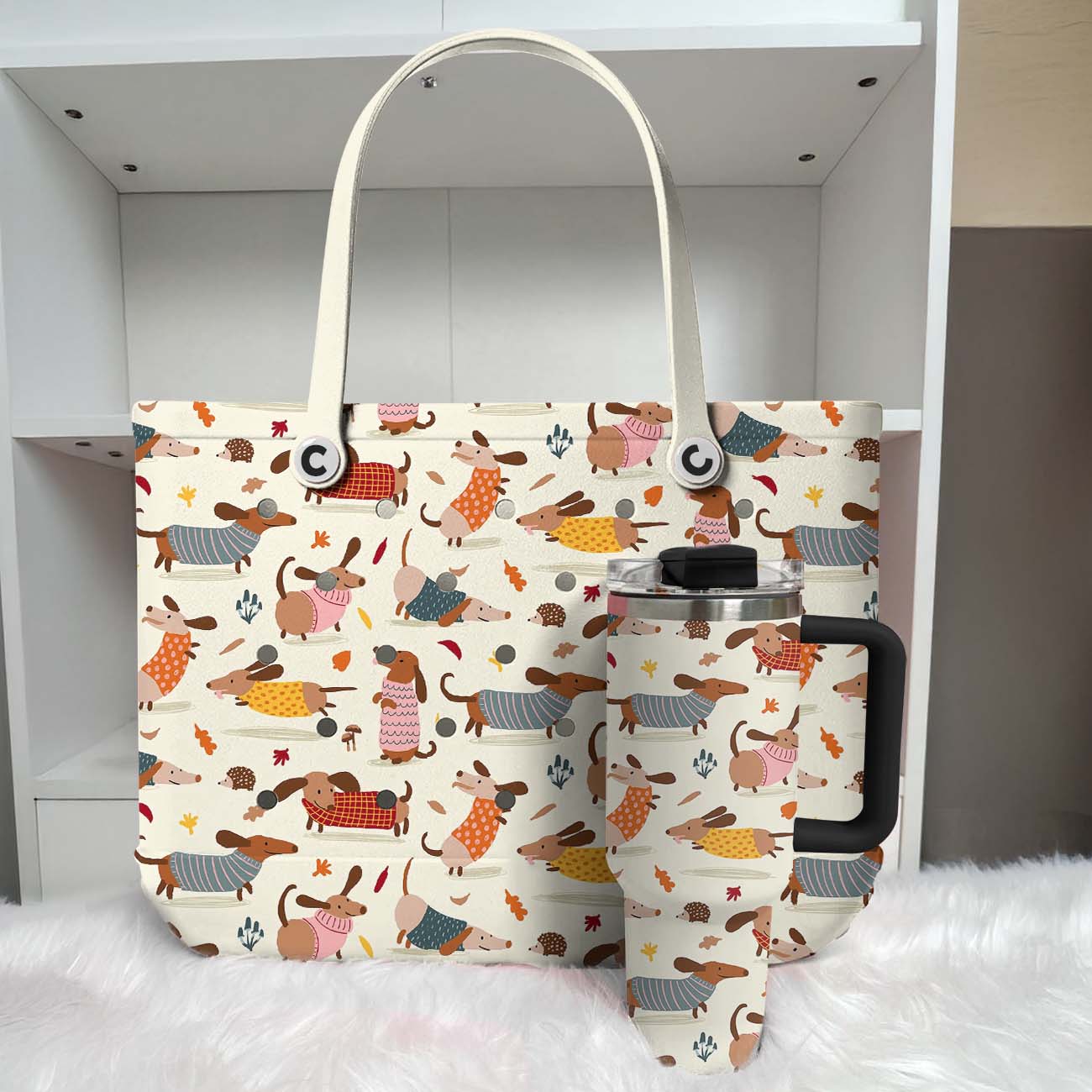 Ceeprints EVA Cee Bag Happy Dachshund