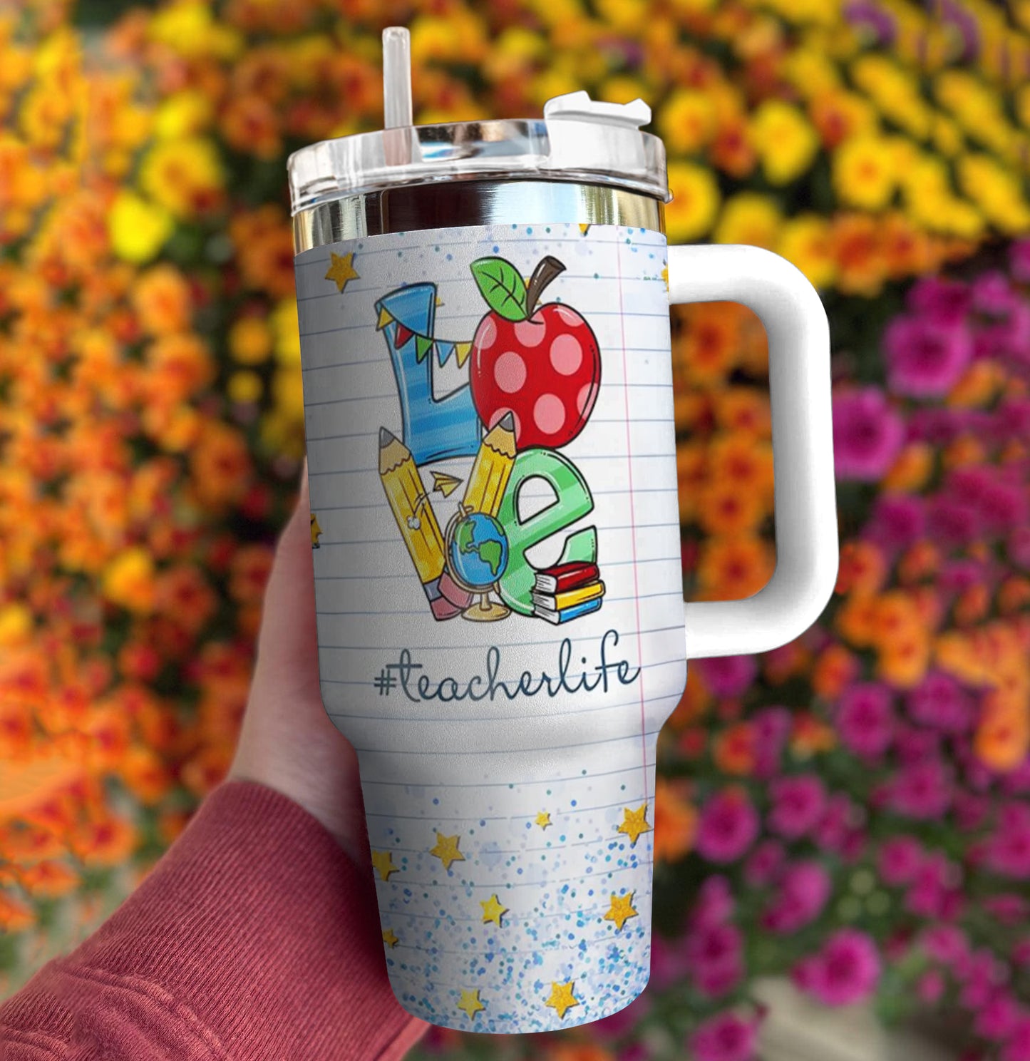 Ceeprints Personalized Tumbler Love & Teach