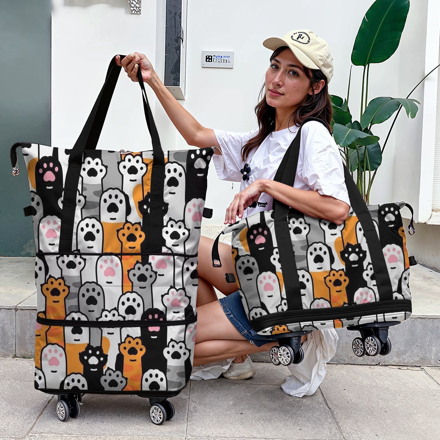 Cee™ Rolling Duffle Bag Cat Pawty
