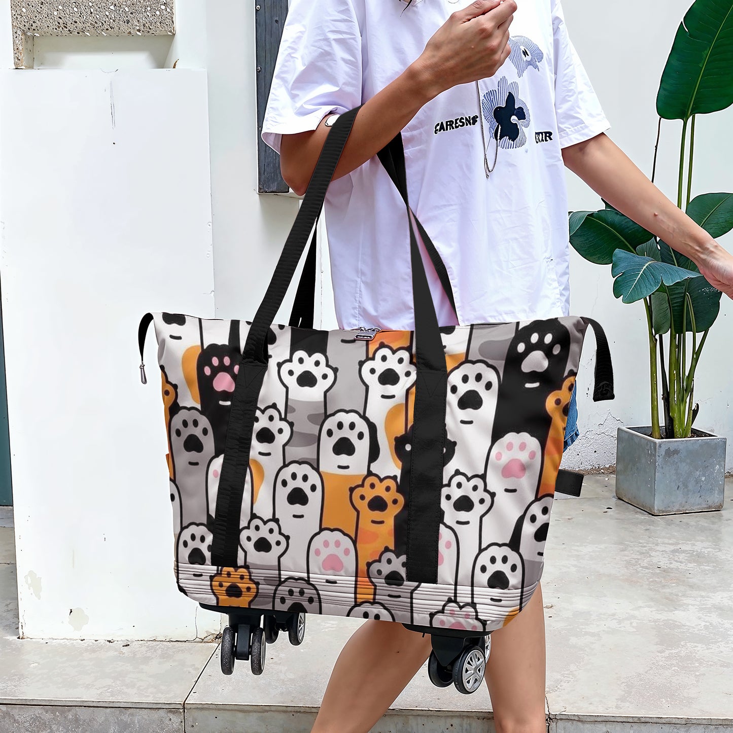 Cee™ Rolling Duffle Bag Cat Pawty