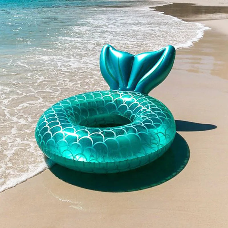 Ceeprints Mermaid Pool Float with Backrest