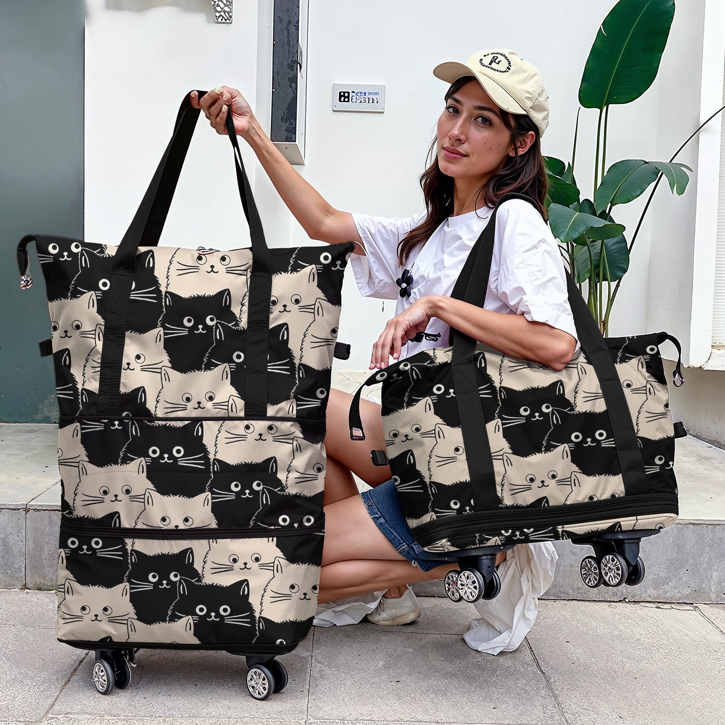 Cee™ Rolling Duffle Bag Meow-velous