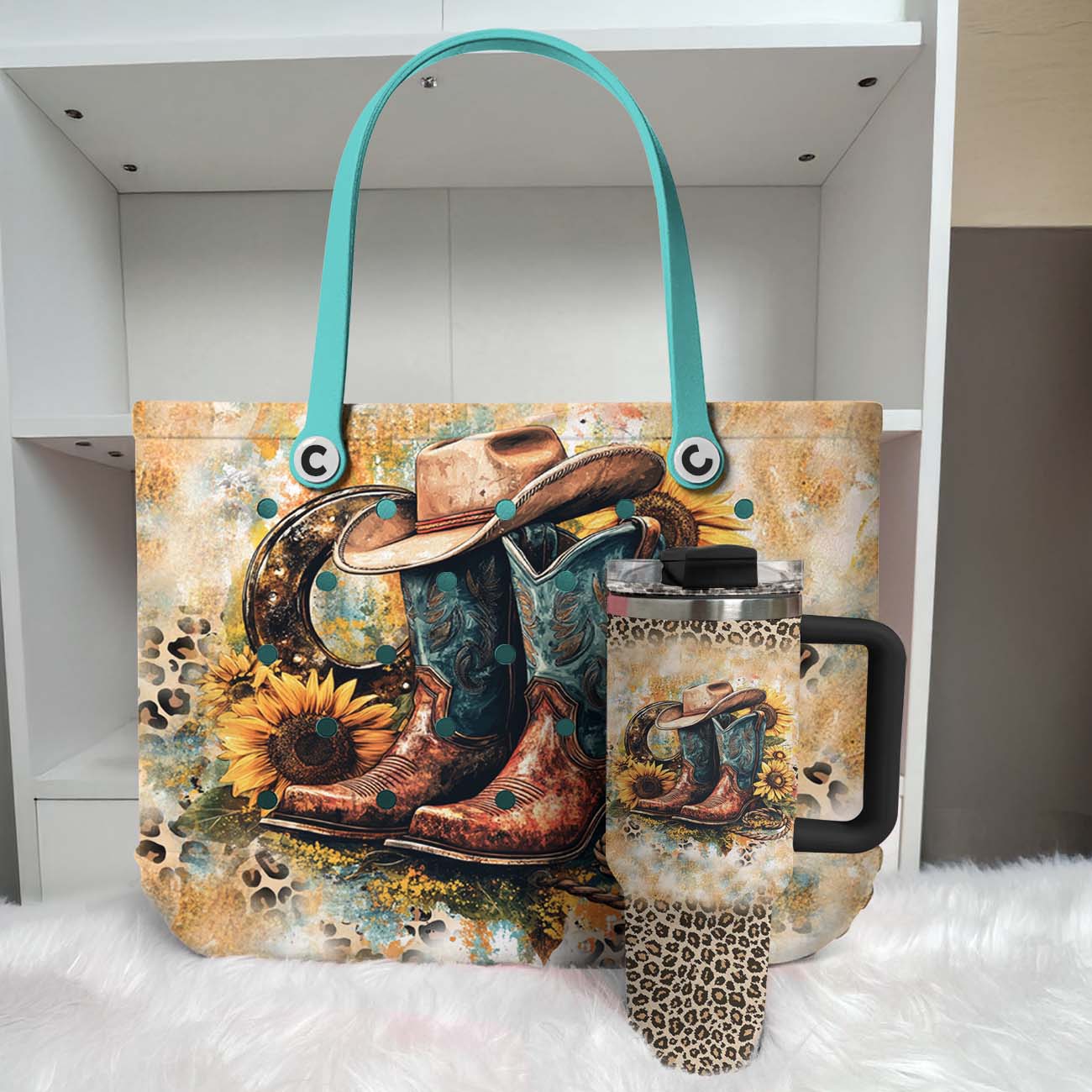 Ceeprints Tumbler Western Sunflower Charm