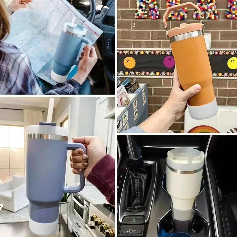 Silicone Bottom Cup Holder – Fits 30/40oz Tumblers & IceFlow Flip Straw Bottles