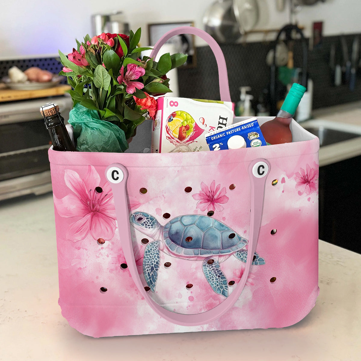 Ceeprints Cee™ Bag Pink Petal Turtle