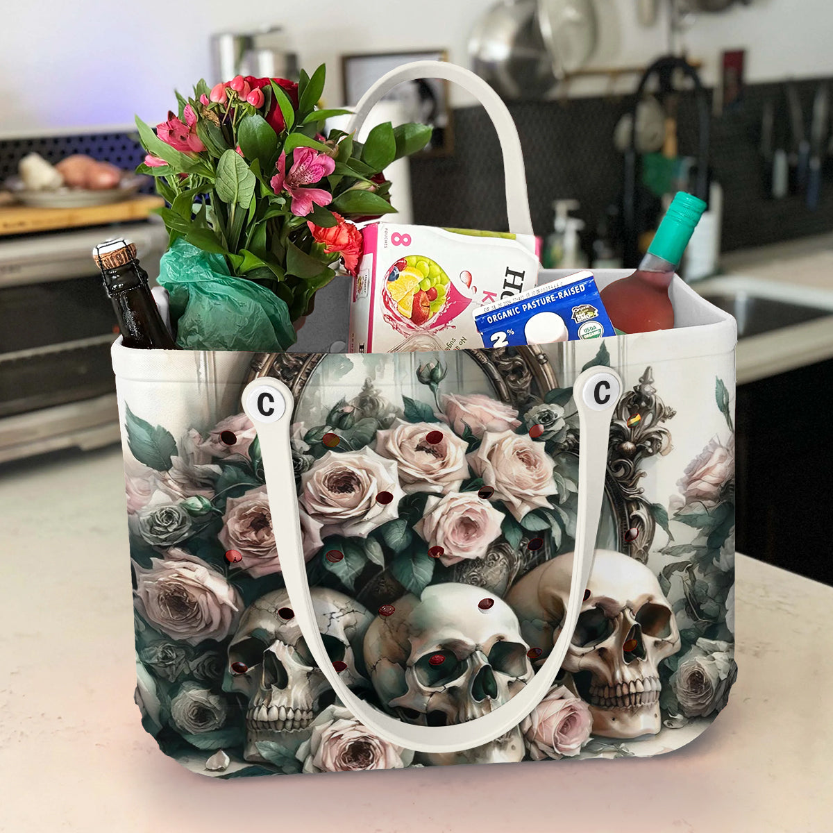 Ceeprints Cee™ Bag Seamless Gothic Skulls & Roses