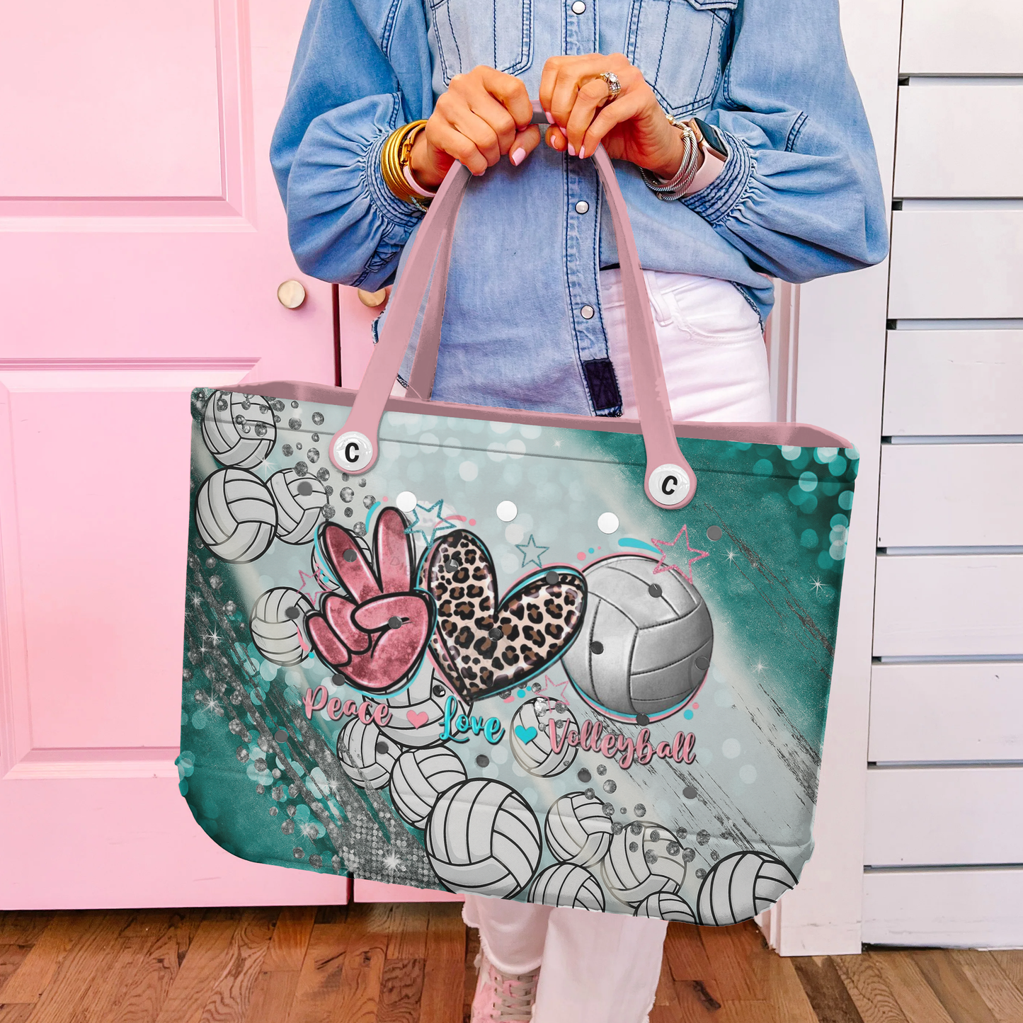 Ceeprints Cee™ Bag Peace, Love, Volleyball