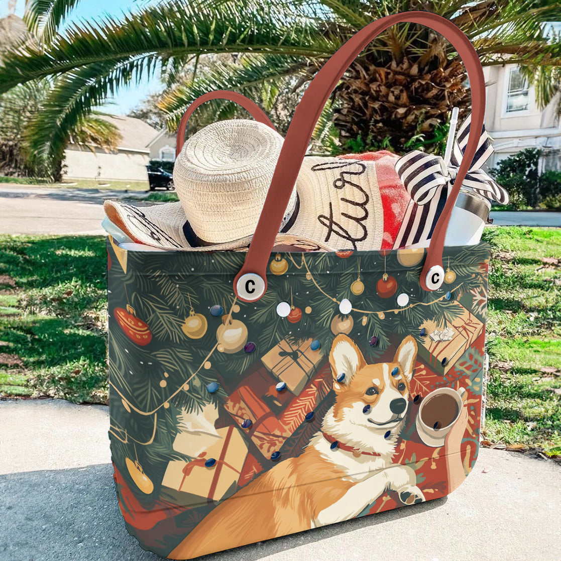 Ceeprints Cee™ Bag Yule Corgi Bliss
