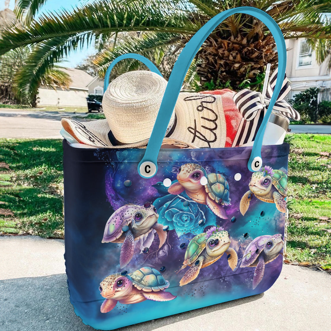 Ceeprints Cee™ Bag Cosmic Turtle Neon