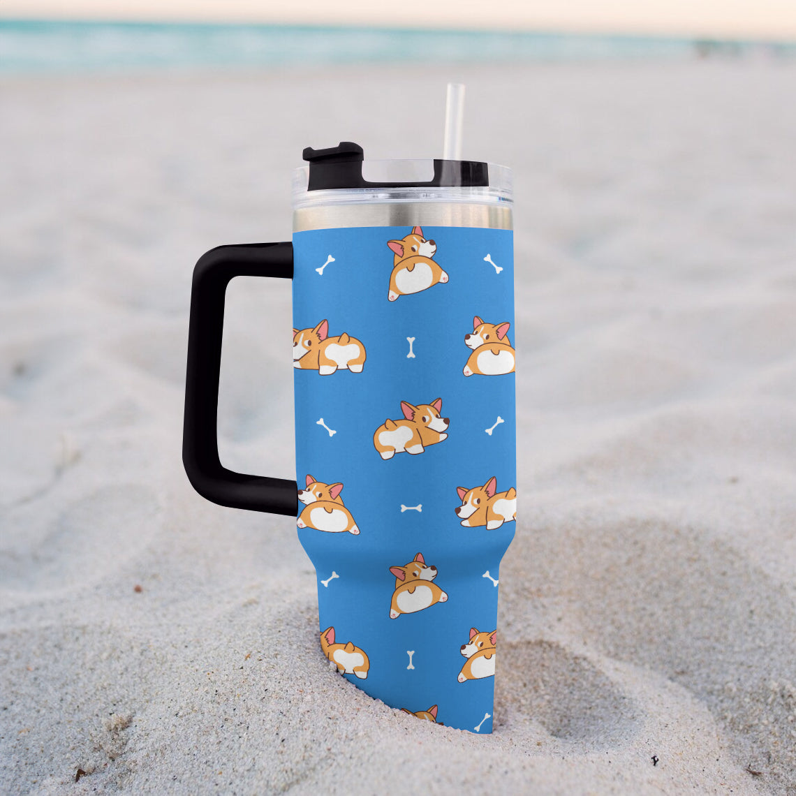 Ceeprints Tumbler Corgi Joy