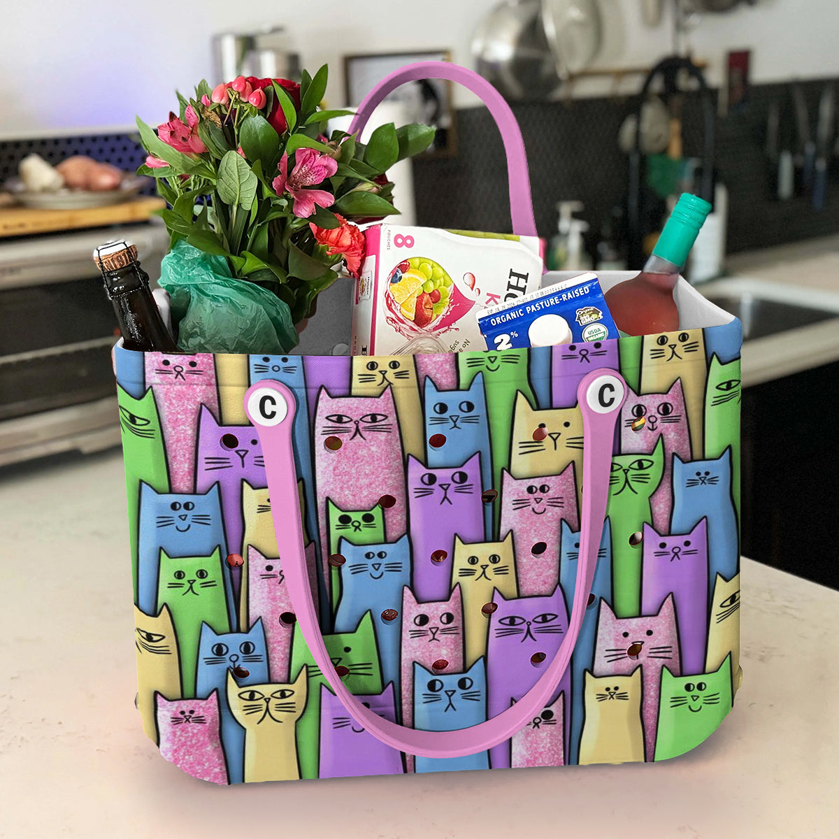 Ceeprints Cee™ Bag Cat Color Party