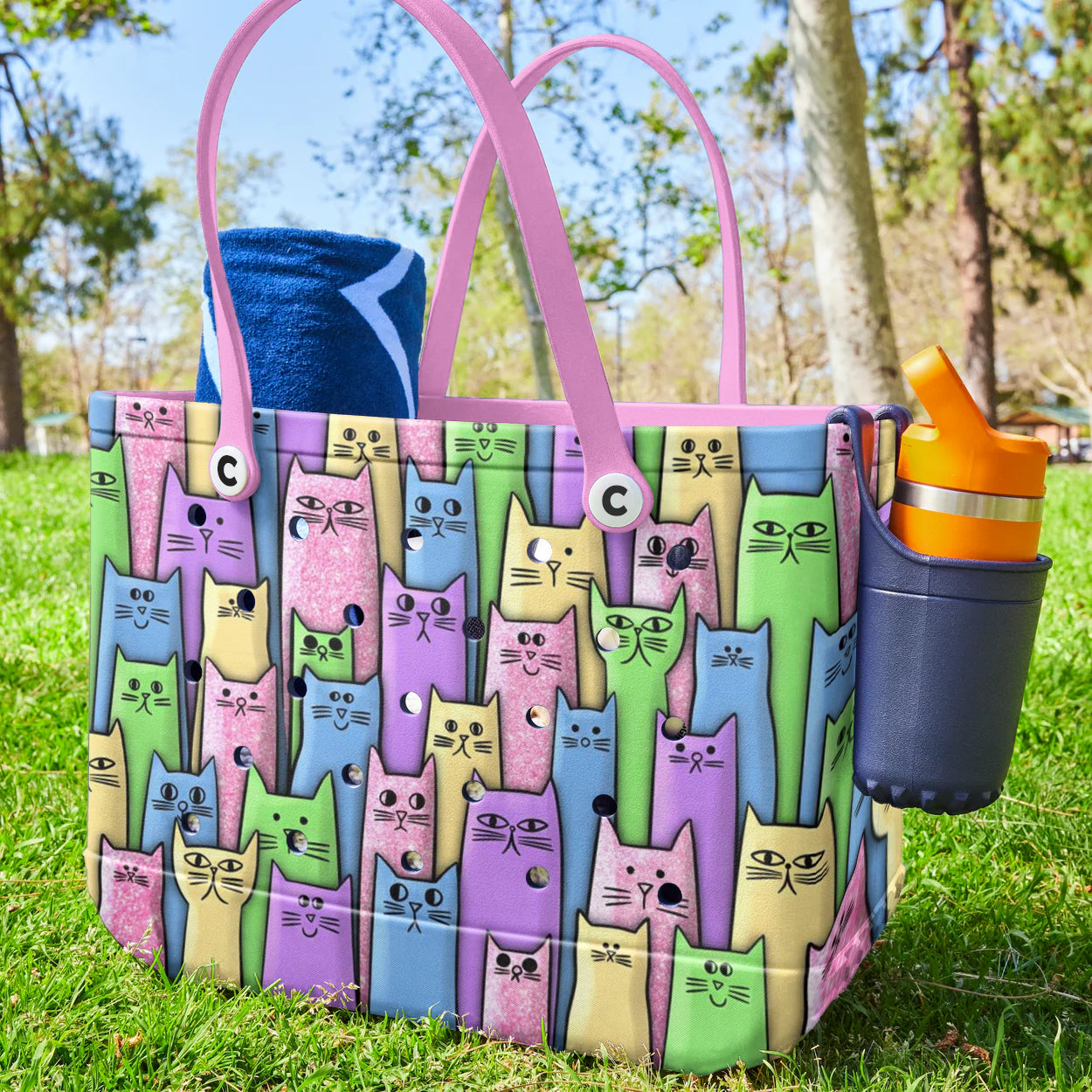 Ceeprints Cee™ Bag Cat Color Party