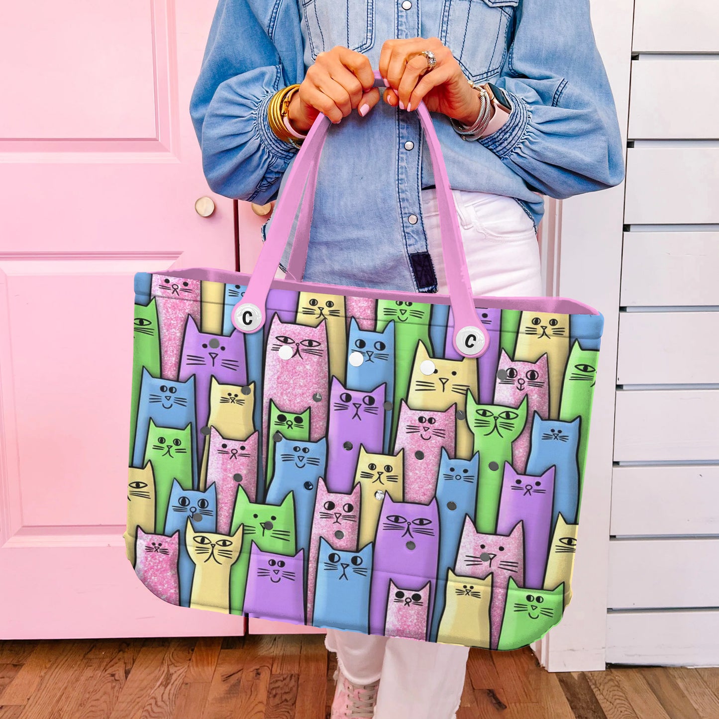 Ceeprints Cee™ Bag Cat Color Party