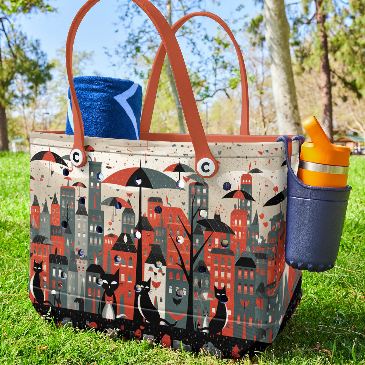 Ceeprints Cee™ Bag Cats in the Rainy City