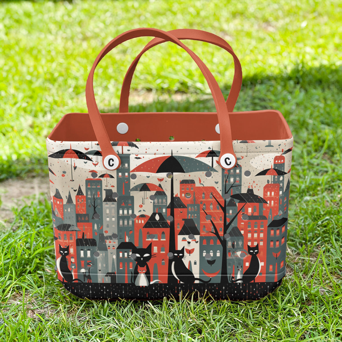 Ceeprints Cee™ Bag Cats in the Rainy City