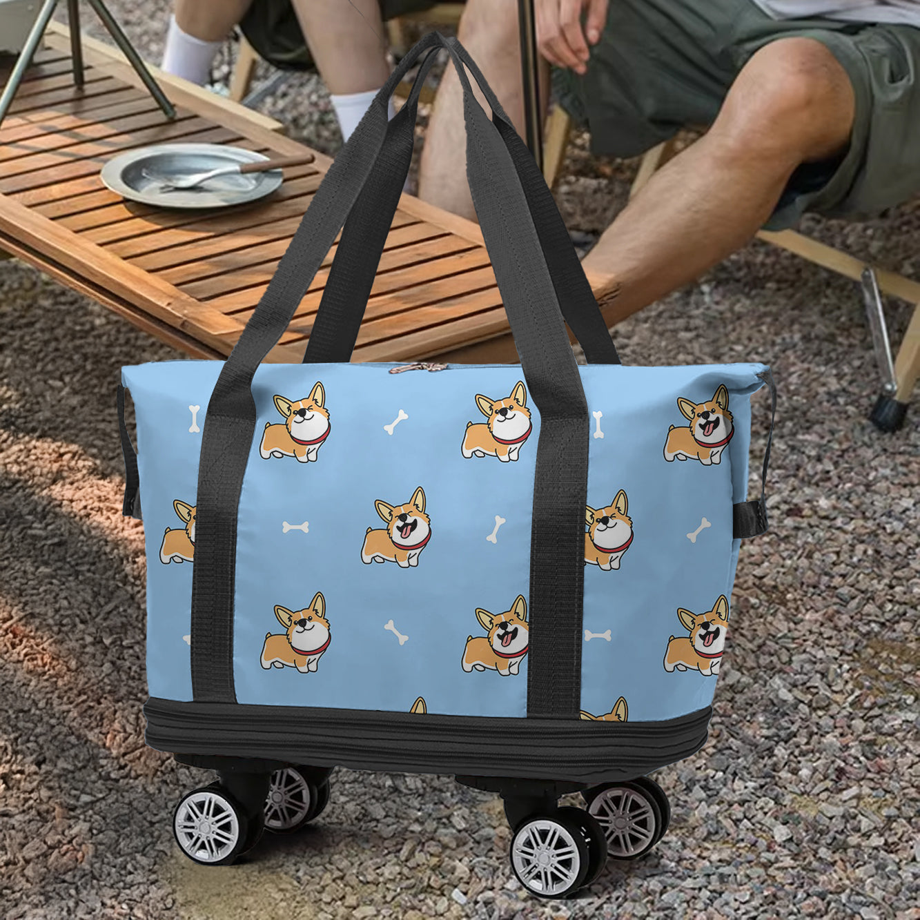 Cee™ Rolling Duffle Bag Corgi Corral