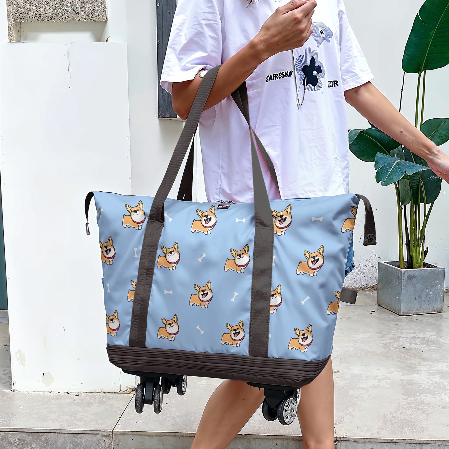 Cee™ Rolling Duffle Bag Corgi Corral