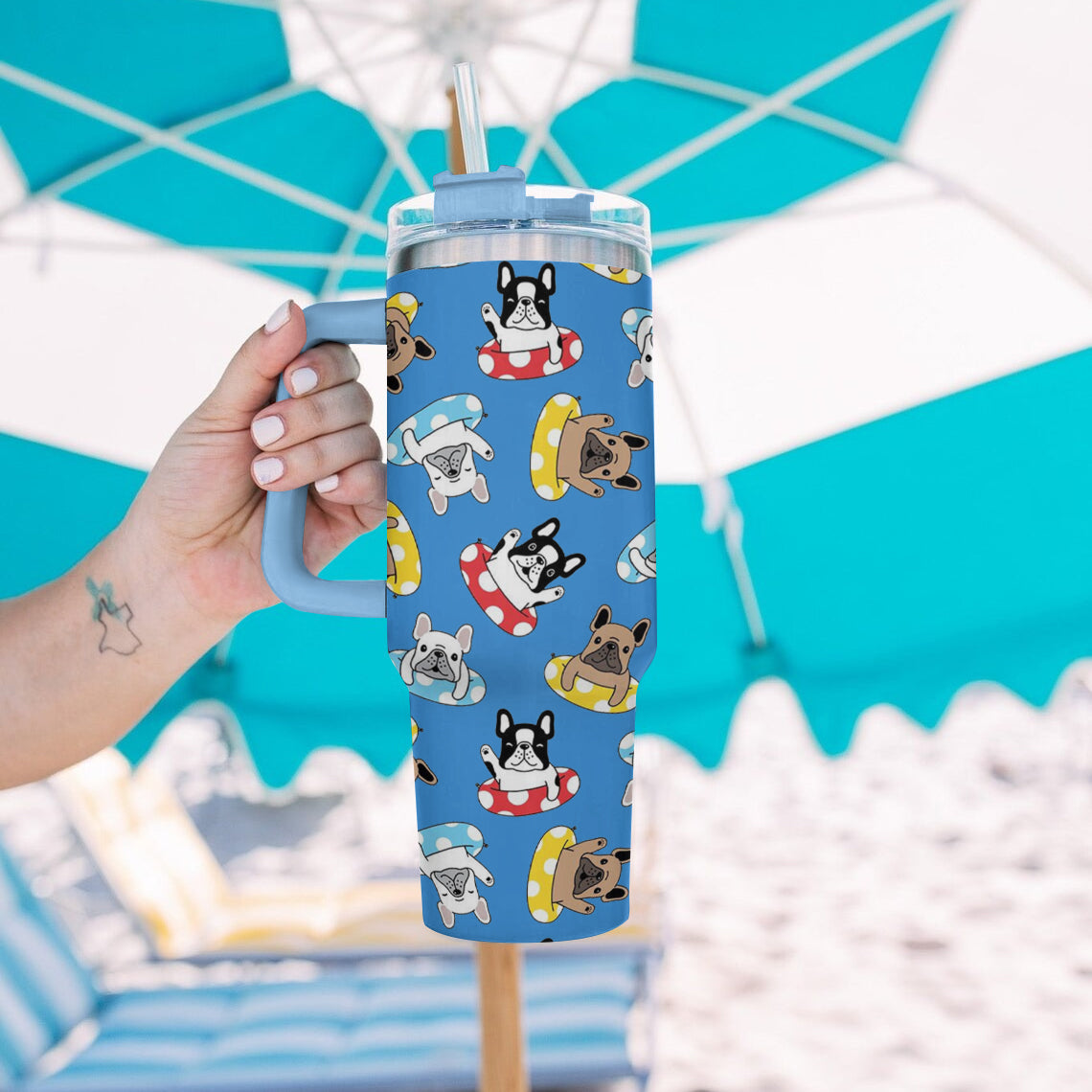 Ceeprints Tumbler French Bulldog