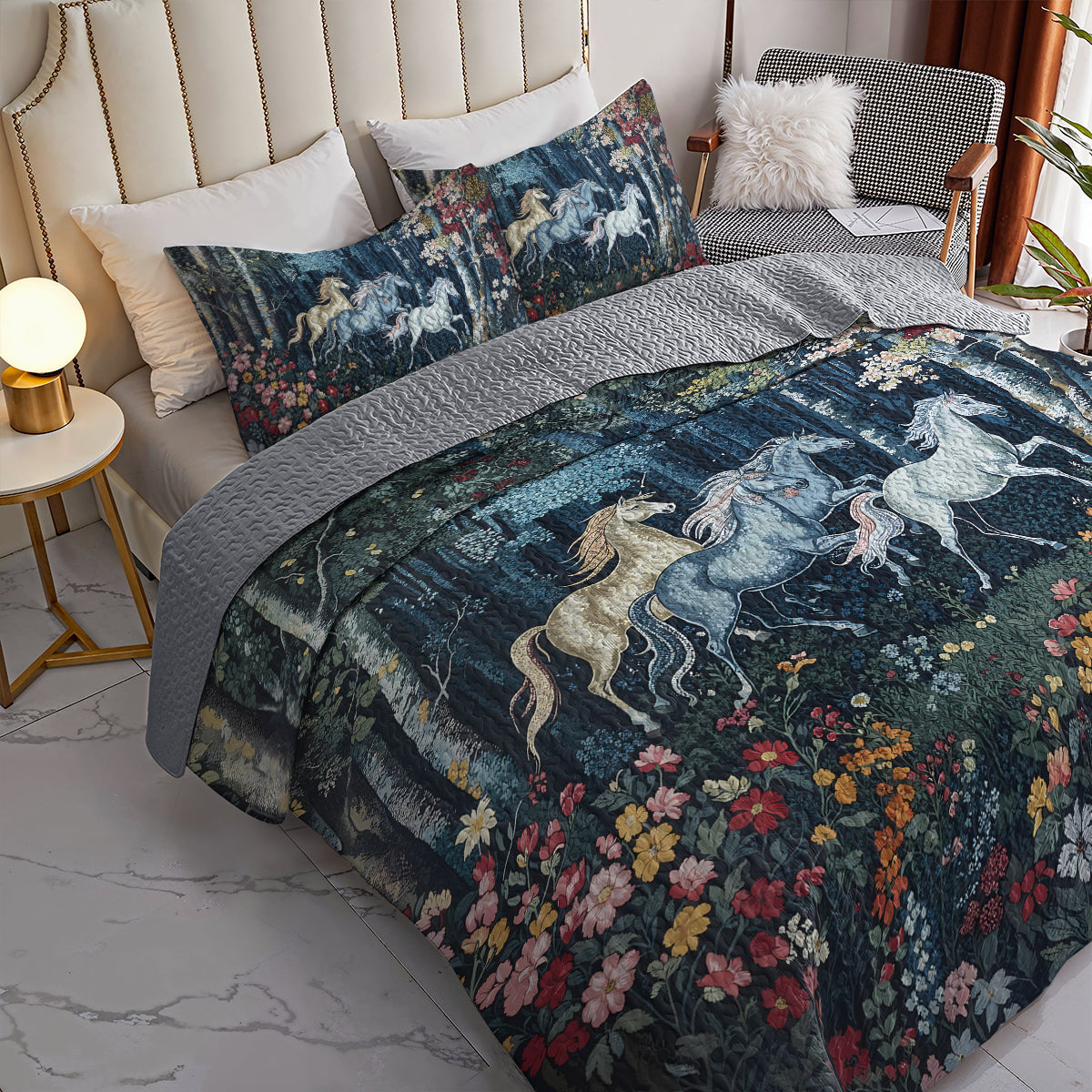 Ceeprints All Season Quilt 3-Piece Set Fairy forest
