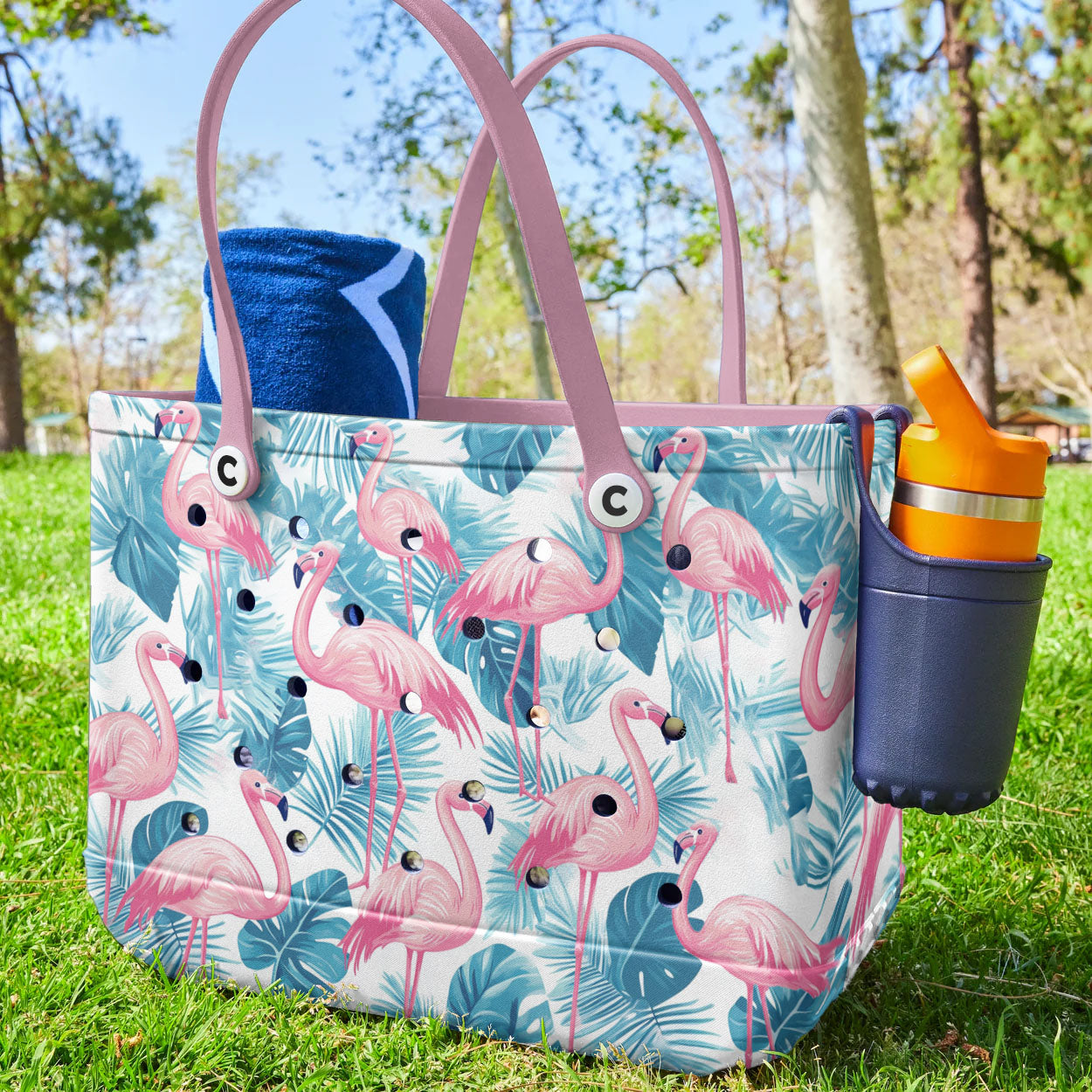 Ceeprints Cee™ Bag Pink Plume Palm
