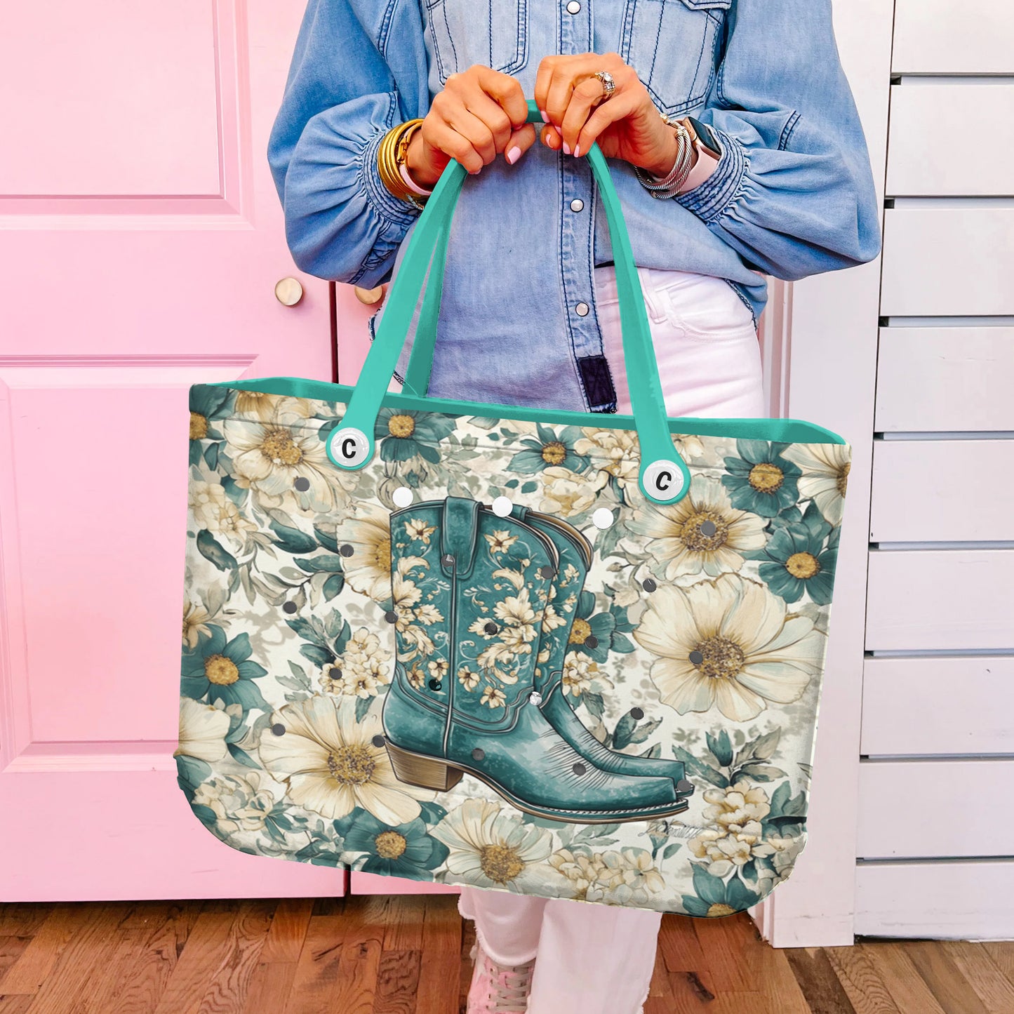 Ceeprints Cee™ Bag Floral Boots