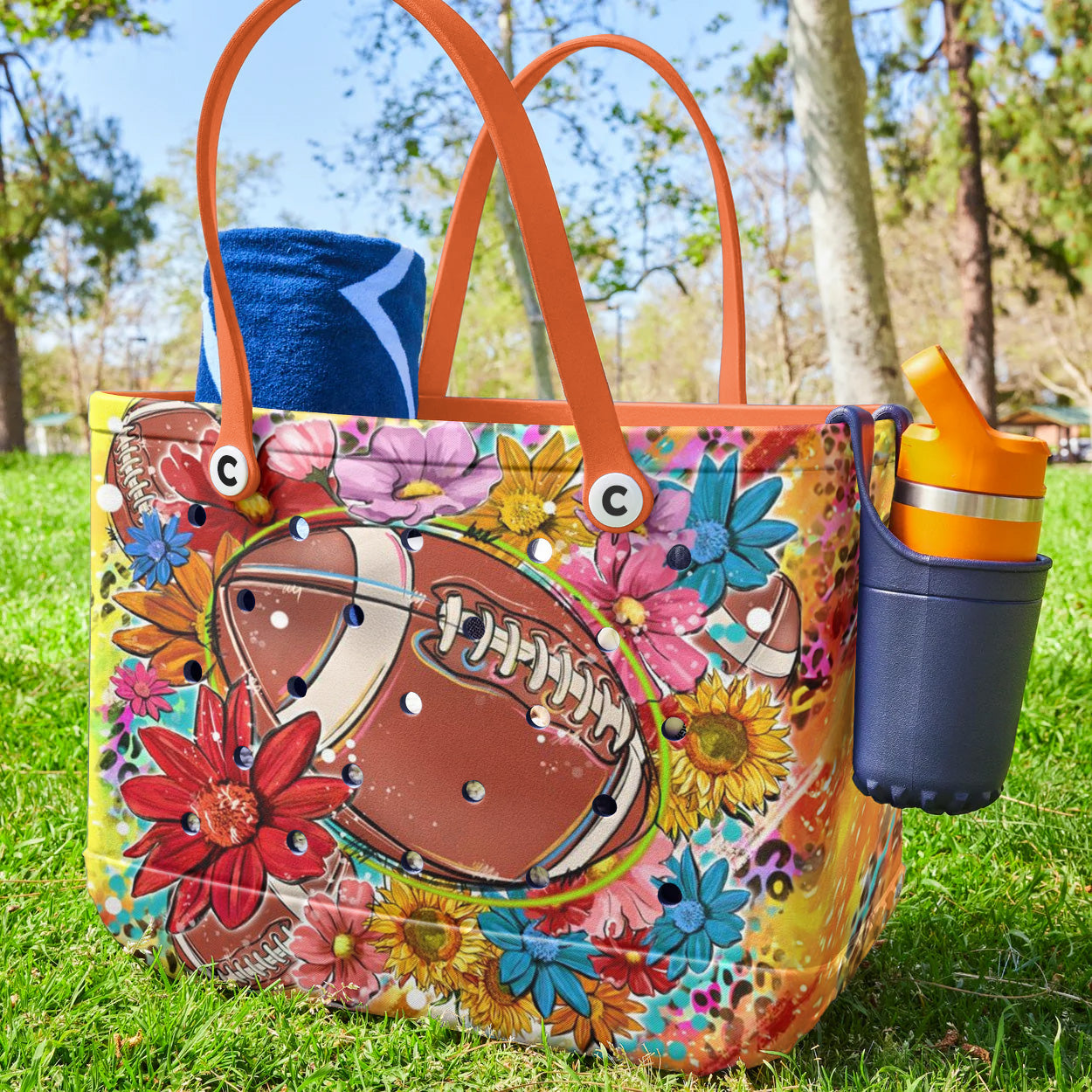 Ceeprints Cee™ Bag Football Bloom