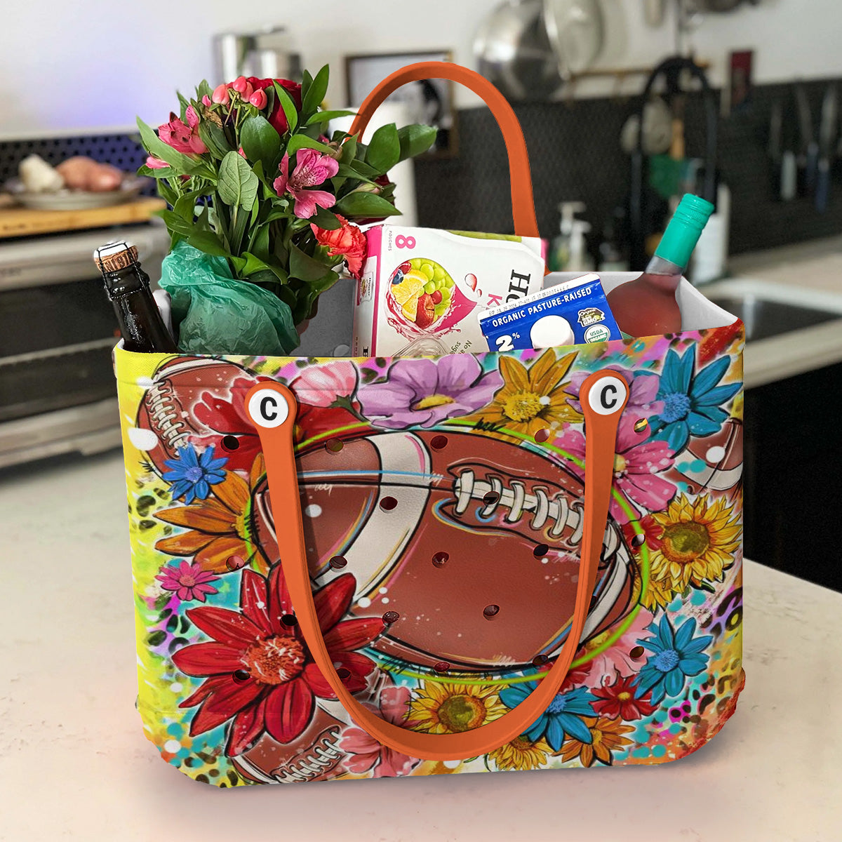 Ceeprints Cee™ Bag Football Bloom