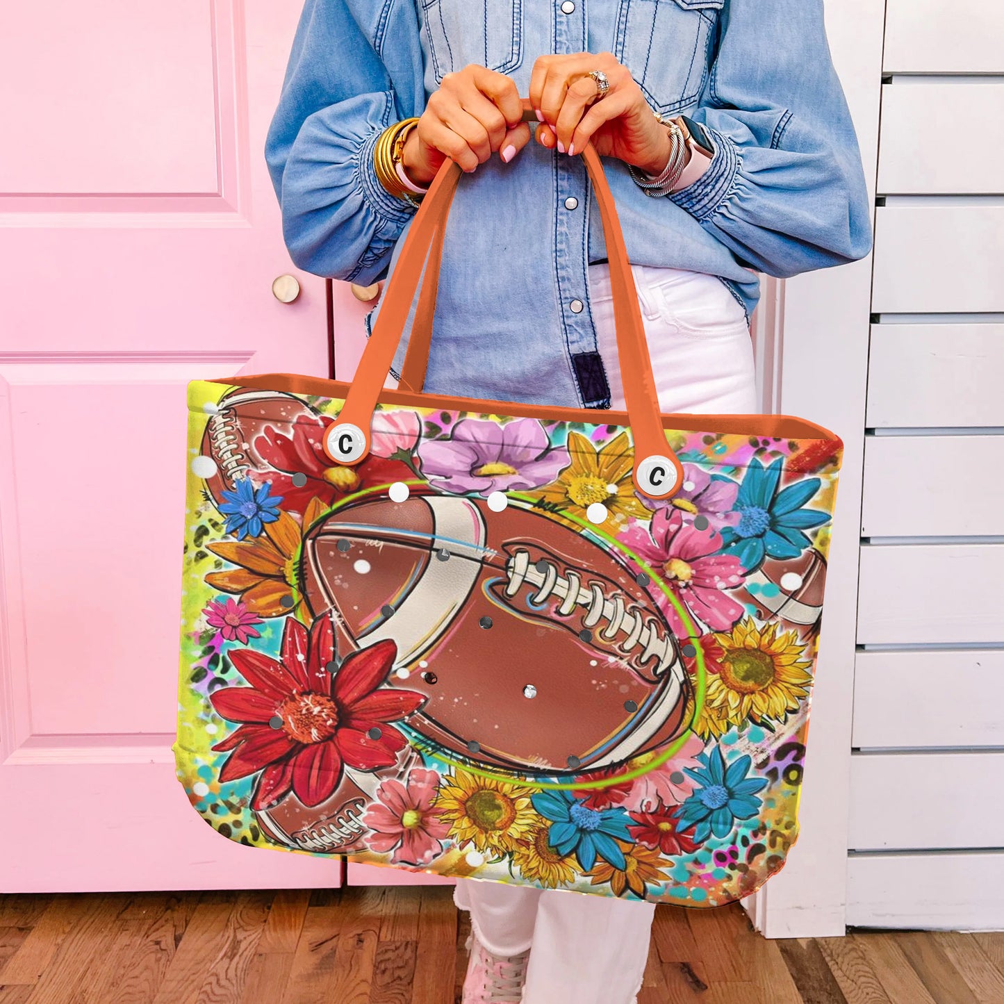Ceeprints Cee™ Bag Football Bloom