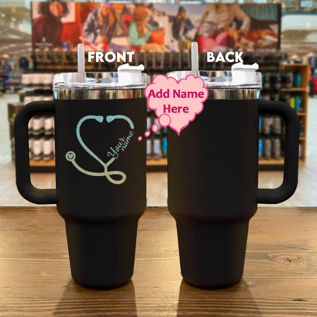 Ceeprints Personalized Tumbler Stethoscope Heart