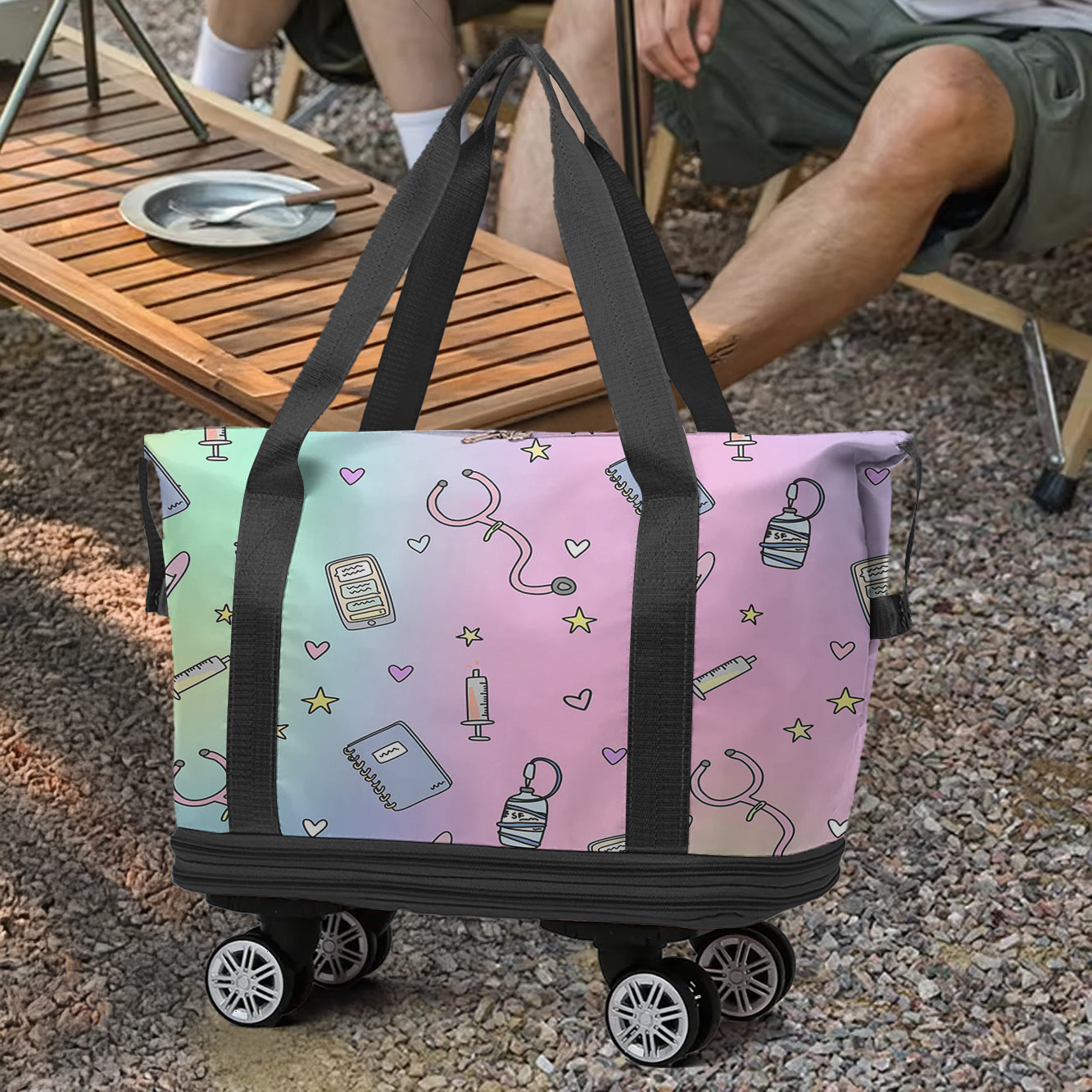 Cee™ Rolling Duffle Bag Happy Healthcare