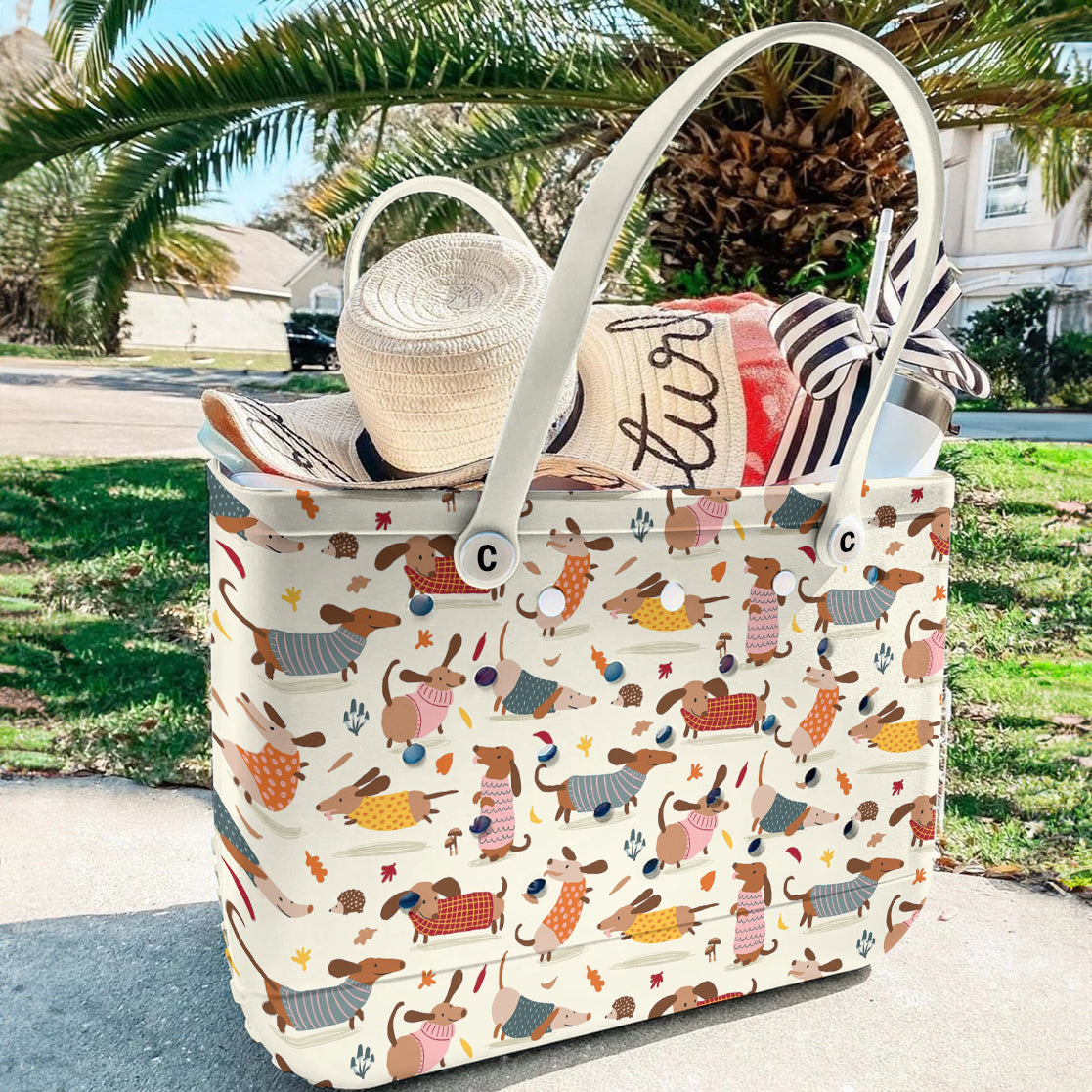 Ceeprints EVA Cee Bag Happy Dachshund