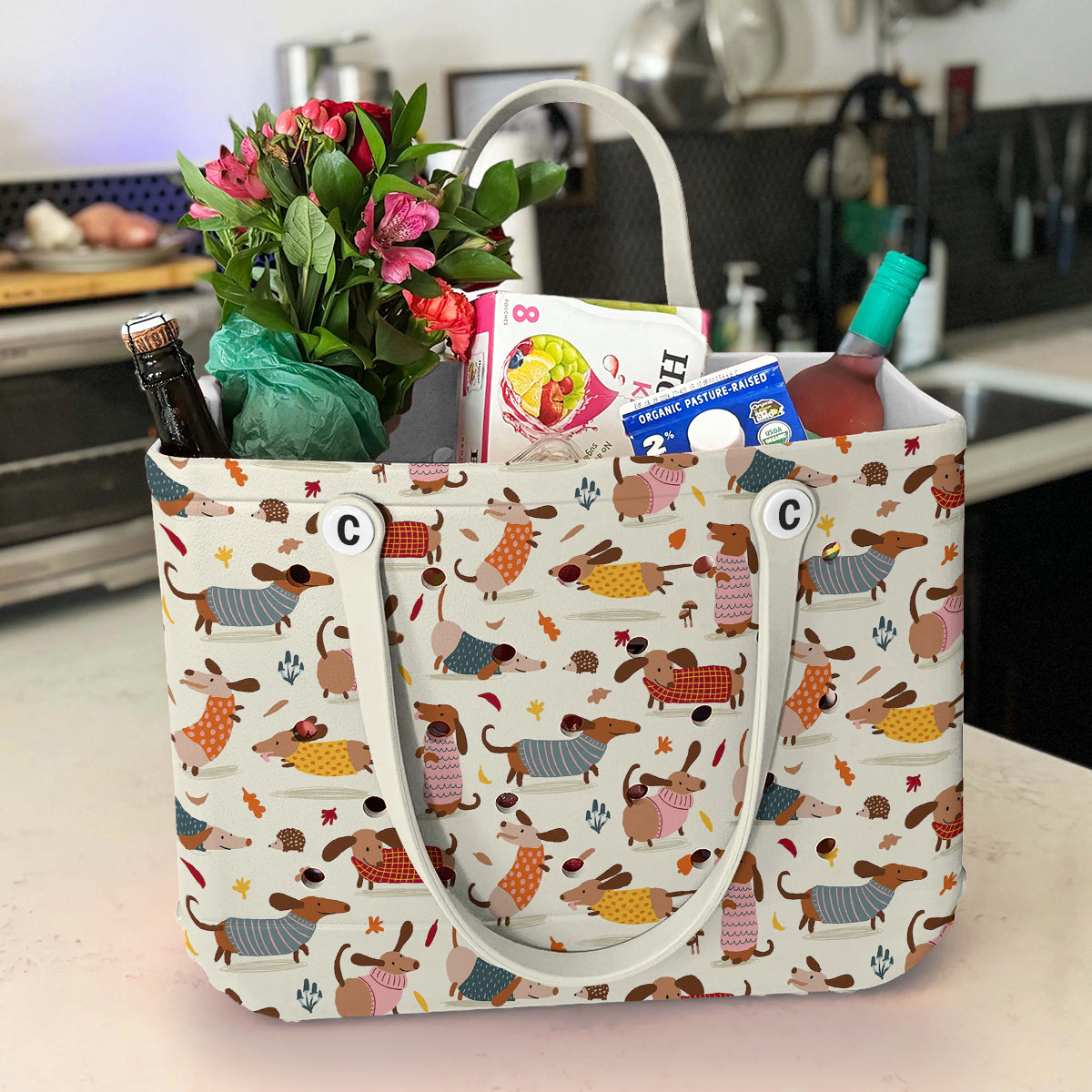 Ceeprints EVA Cee Bag Happy Dachshund