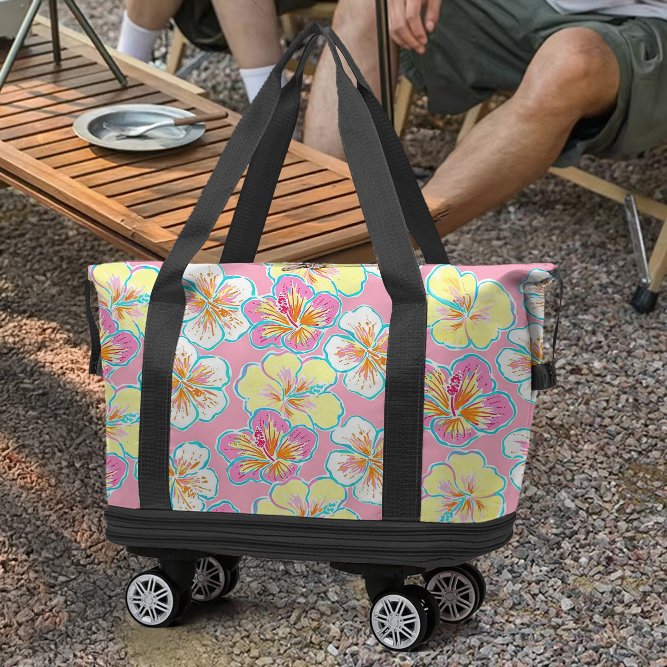 Cee™ Rolling Duffle Bag Hibiscus Bloom