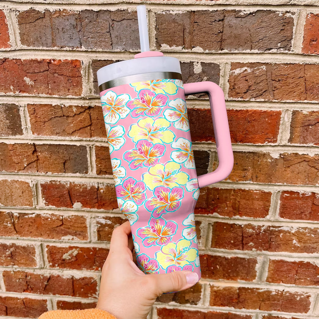 Ceeprints Tumbler Hibiscus Bloom