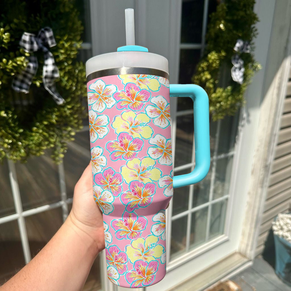 Ceeprints Tumbler Hibiscus Bloom