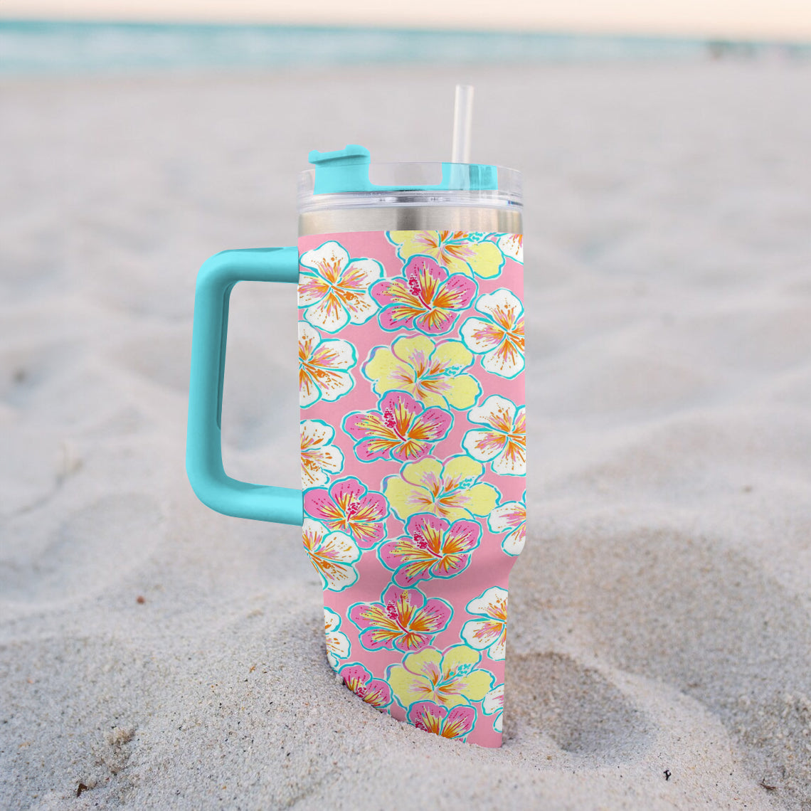 Ceeprints Tumbler Hibiscus Bloom