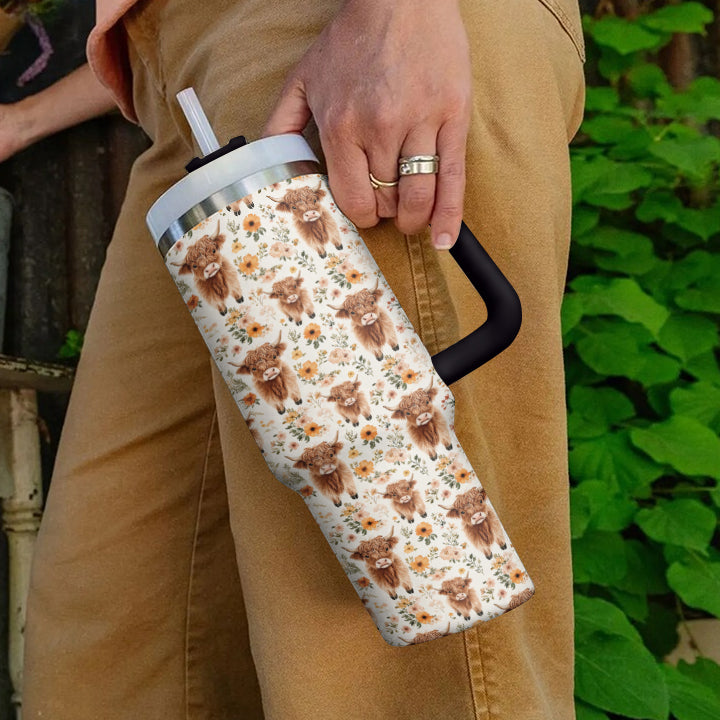 Ceeprints Tumbler Highland Blooms