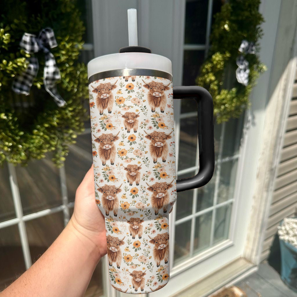 Ceeprints Tumbler Highland Blooms