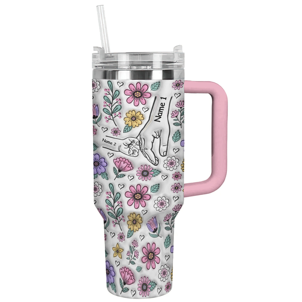 Ceeprints Personalized Tumbler Holding Hands