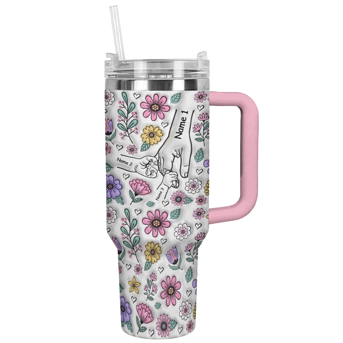 Ceeprints Personalized Tumbler Holding Hands