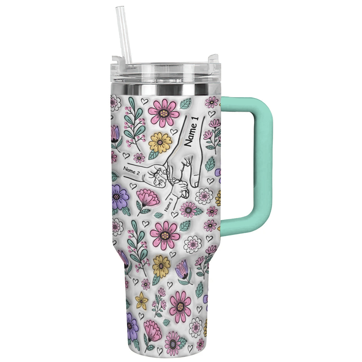 Ceeprints Personalized Tumbler Holding Hands