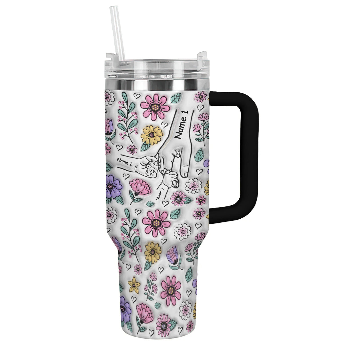Ceeprints Personalized Tumbler Holding Hands