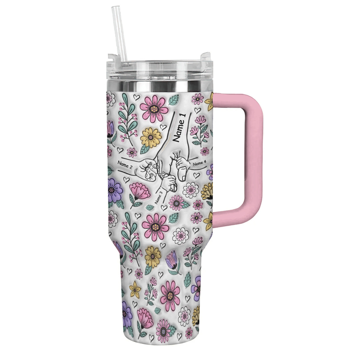 Ceeprints Personalized Tumbler Holding Hands
