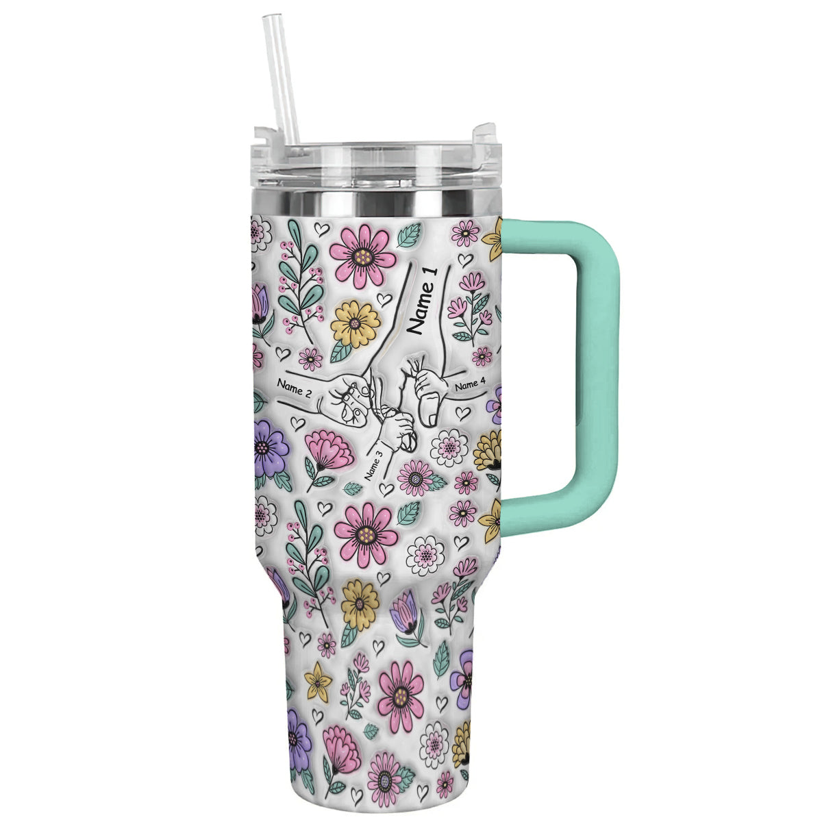 Ceeprints Personalized Tumbler Holding Hands