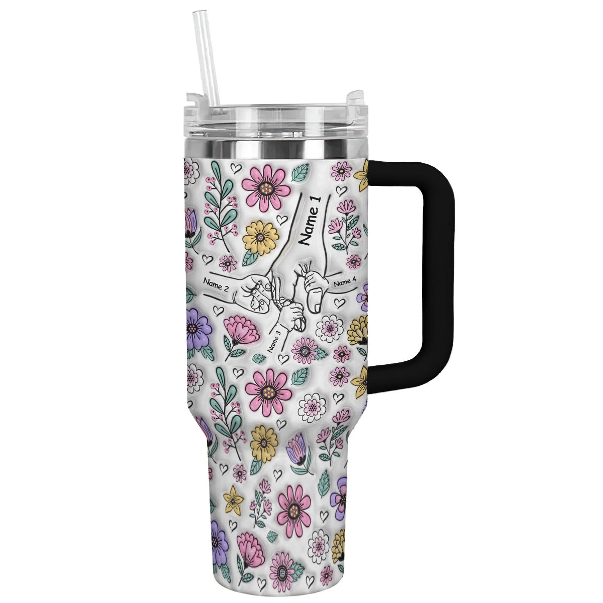 Ceeprints Personalized Tumbler Holding Hands